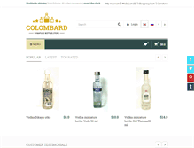 Tablet Screenshot of colombard.com